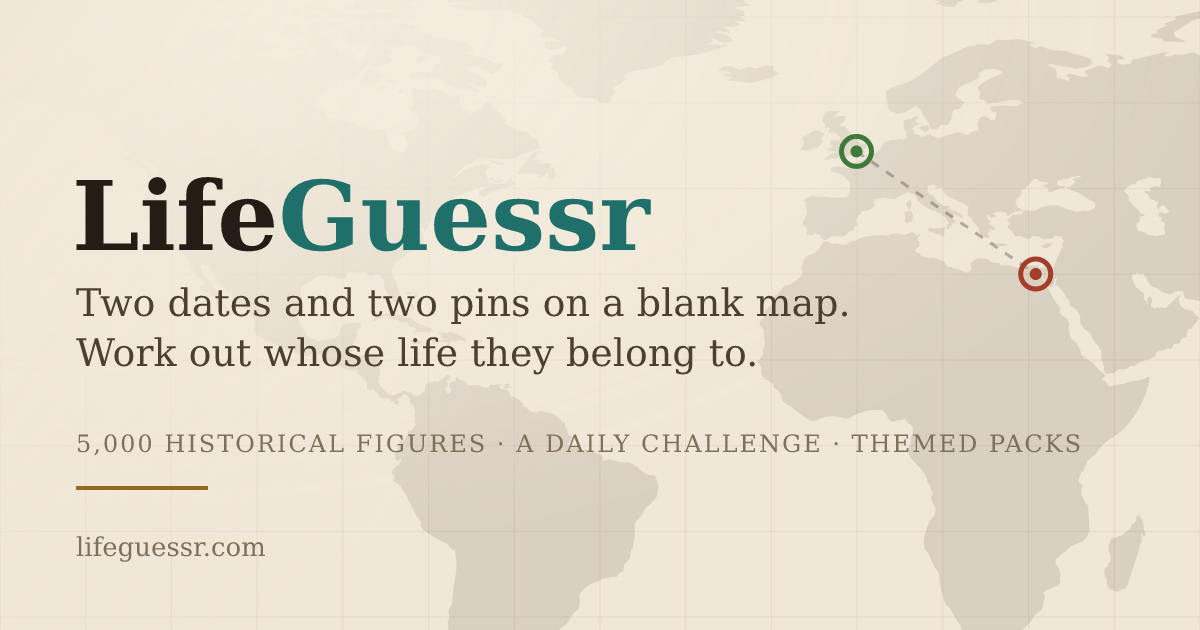 New game: LifeGuessr logo